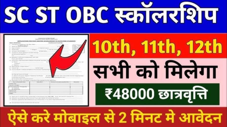 SC ST OBC Scholarship Online Apply